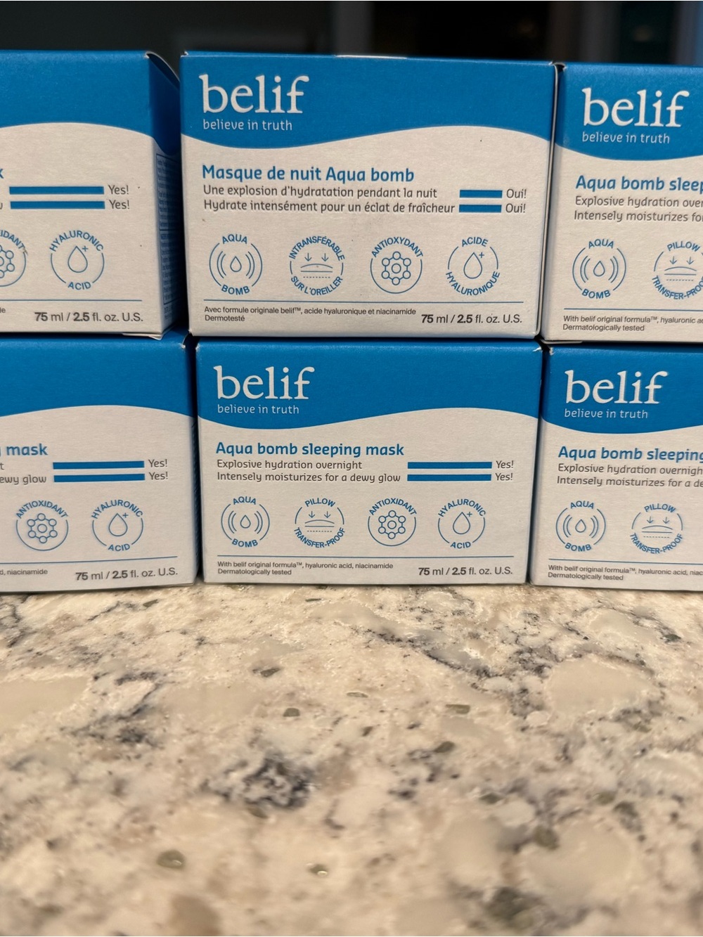 belif Aqua Bomb Sleeping Mask – Blue Hydration Eye Cream